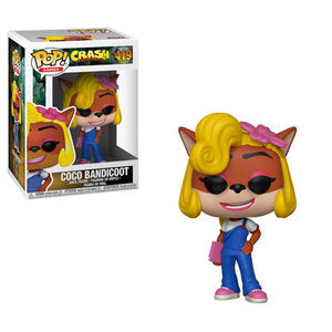 Crash Bandicoot Pop! Vinyl Figure - Coco Bandicoot #419 Collectible Toy for Gamers & Fans | Perfect for Display, Gifts, and Gaming Room Decor