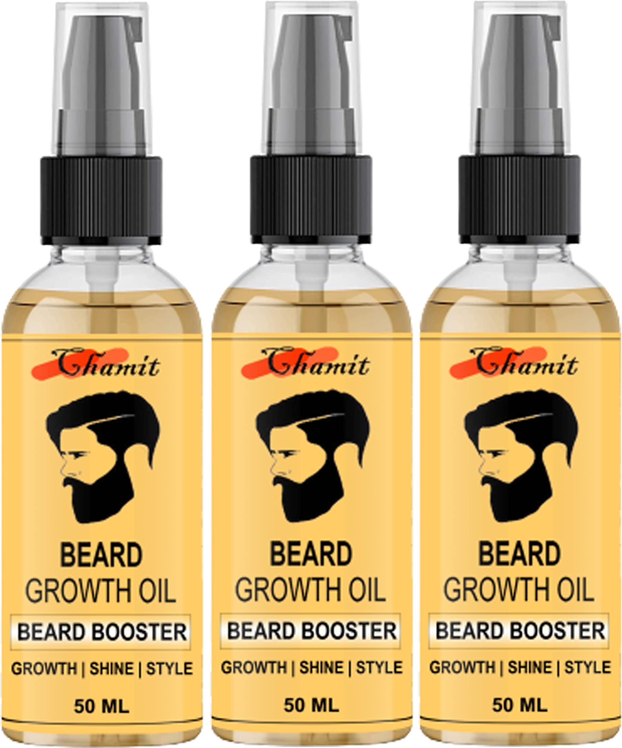 CHAMIT LITE Beard Oil for Men - Natural Lightweight Beard & Mustache Oil with Argan & Jojoba Oils - Daily Moisturizer for Soft, Healthy Facial Hair - Perfect for Grooming, Styling & Beard Care Routine