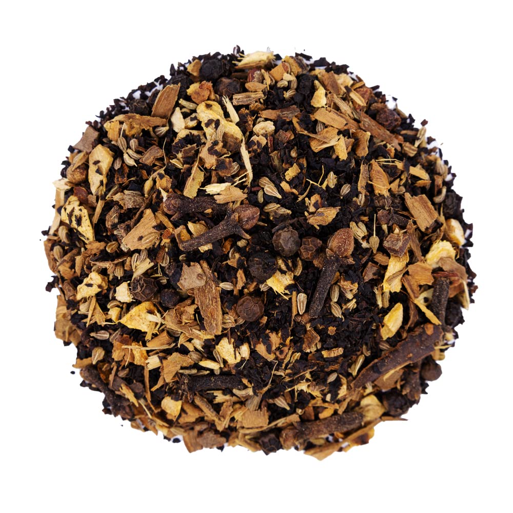 Premium Masala Chai Tea - Organic Black Tea with Anise & Spices | Natural Caffeinated Energy Boost | 4oz Pouch (72 Servings) | Perfect for Morning Wake-Up or Afternoon Pick-Me-Up