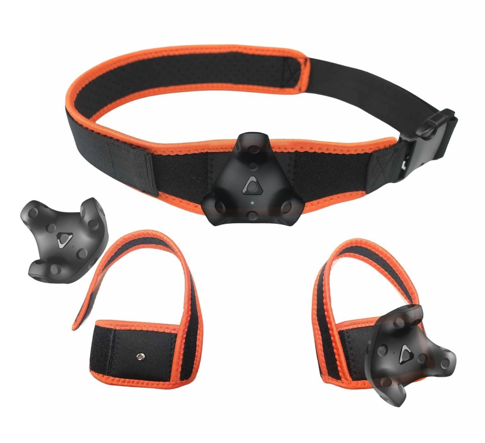 2024 New Model VR Tracker Straps Waist+Feet 3-in-1 Full Body Tracking Belt - Compatible with Vive Tracker, Ultimate Tracker & Tundra Tracker - Perfect for VR Chat, Dance Dash, Beat Saber & FBT Apps - Enhanced Immersion for Gaming, Fitness & Virtual Socializing