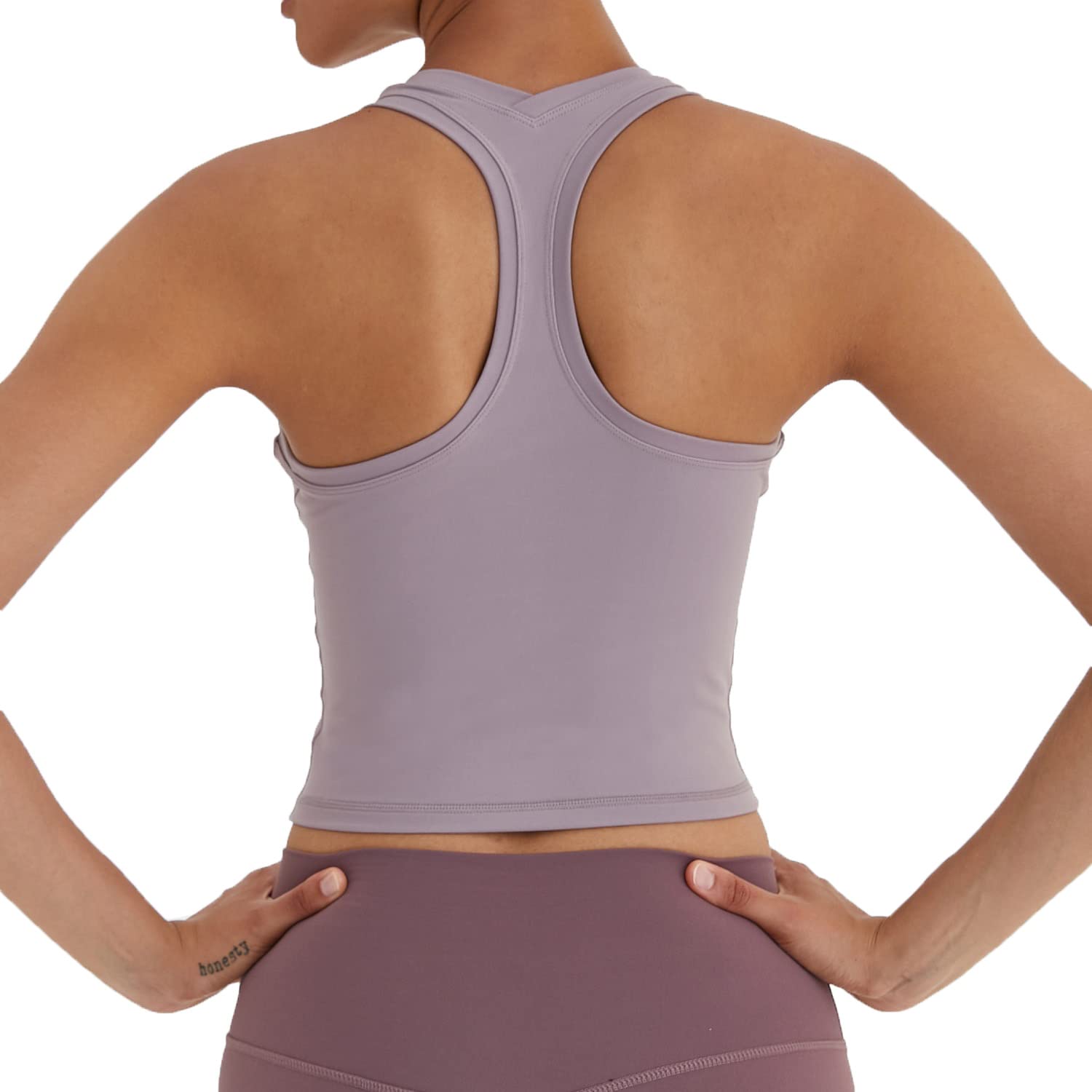 Women's Cropped Racerback Tank Tops - Breathable Workout Shirts for Running, Yoga & Gym - Lightweight Activewear for Women - Perfect for Fitness, Training & Summer Sports
