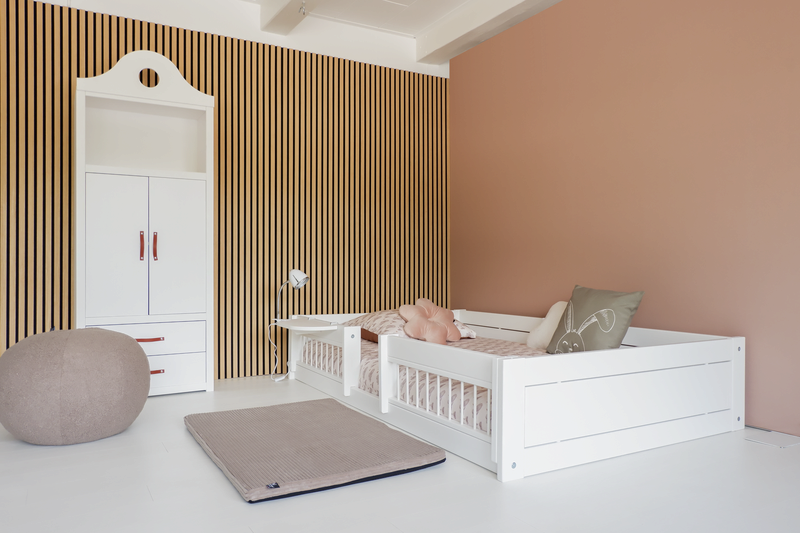 Montessori Toddler Bed 120x200 cm - Natural Wood Kids Floor Bed for Independent Sleep - Perfect for Montessori Bedrooms & Daycare Centers