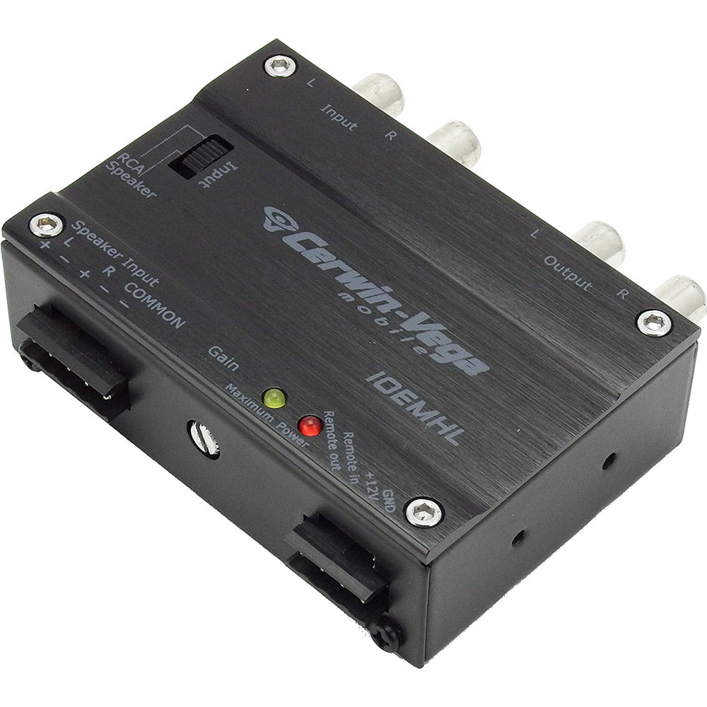 Cerwin Vega IOEMHL 2 Channel Line Output Converter - High Quality Car Audio Converter for Amplifiers | Perfect for Car Stereo Systems & Sound Upgrades