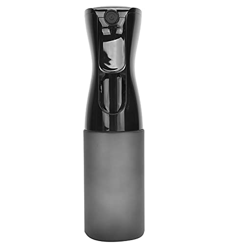 200ml Empty Clear Hair Spray Bottles - Portable Refillable Mist Sprayer for Hair Styling, Plant Misting & Skin Care (Black) | Perfect for Salons, Travel & Home Use