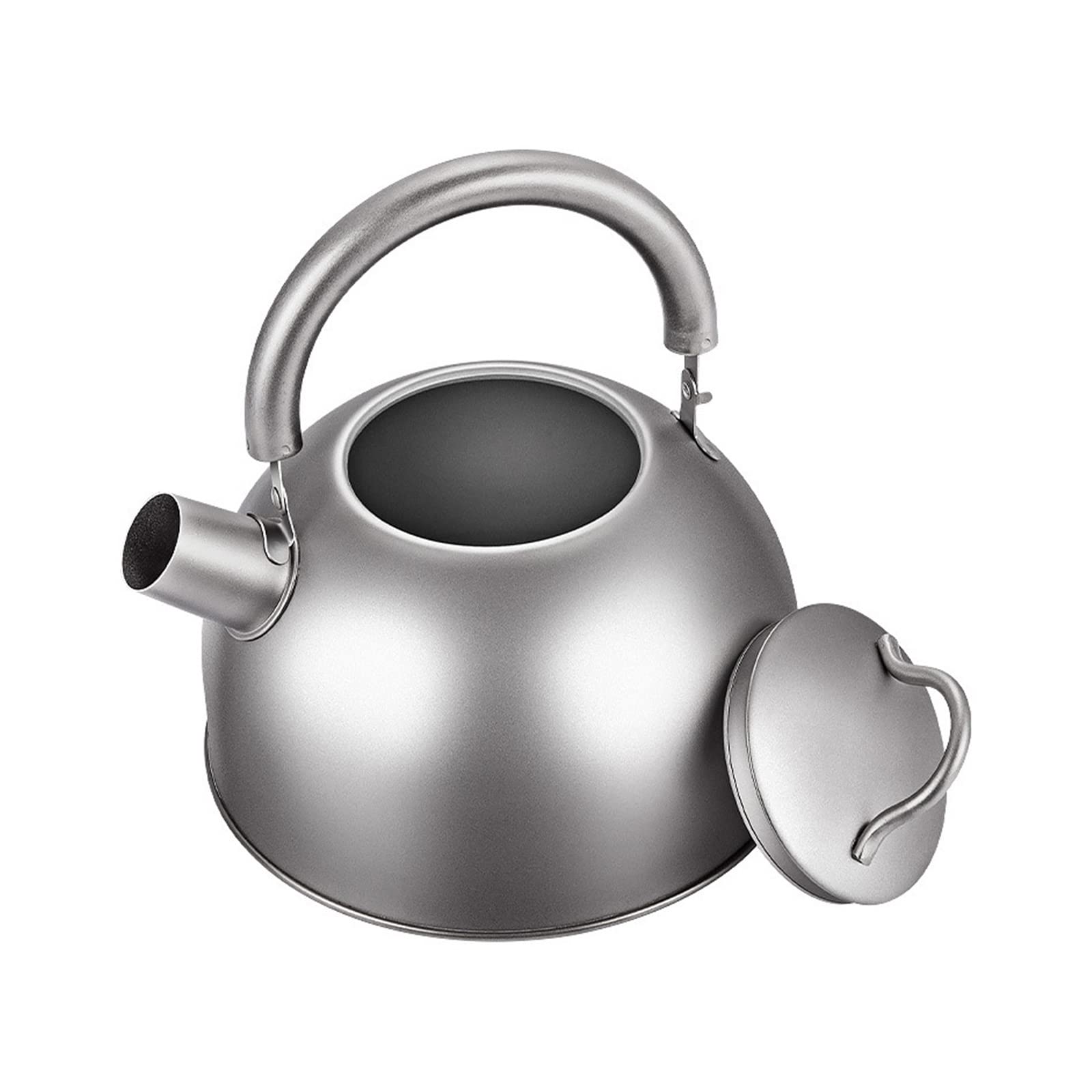 Portable 2L Camping Kettle - Lightweight Stainless Steel Tea Kettle & Coffee Pot for Outdoor Hiking, Picnics, Backpacking & Travel - Perfect for Boiling Water, Making Tea or Coffee in Nature