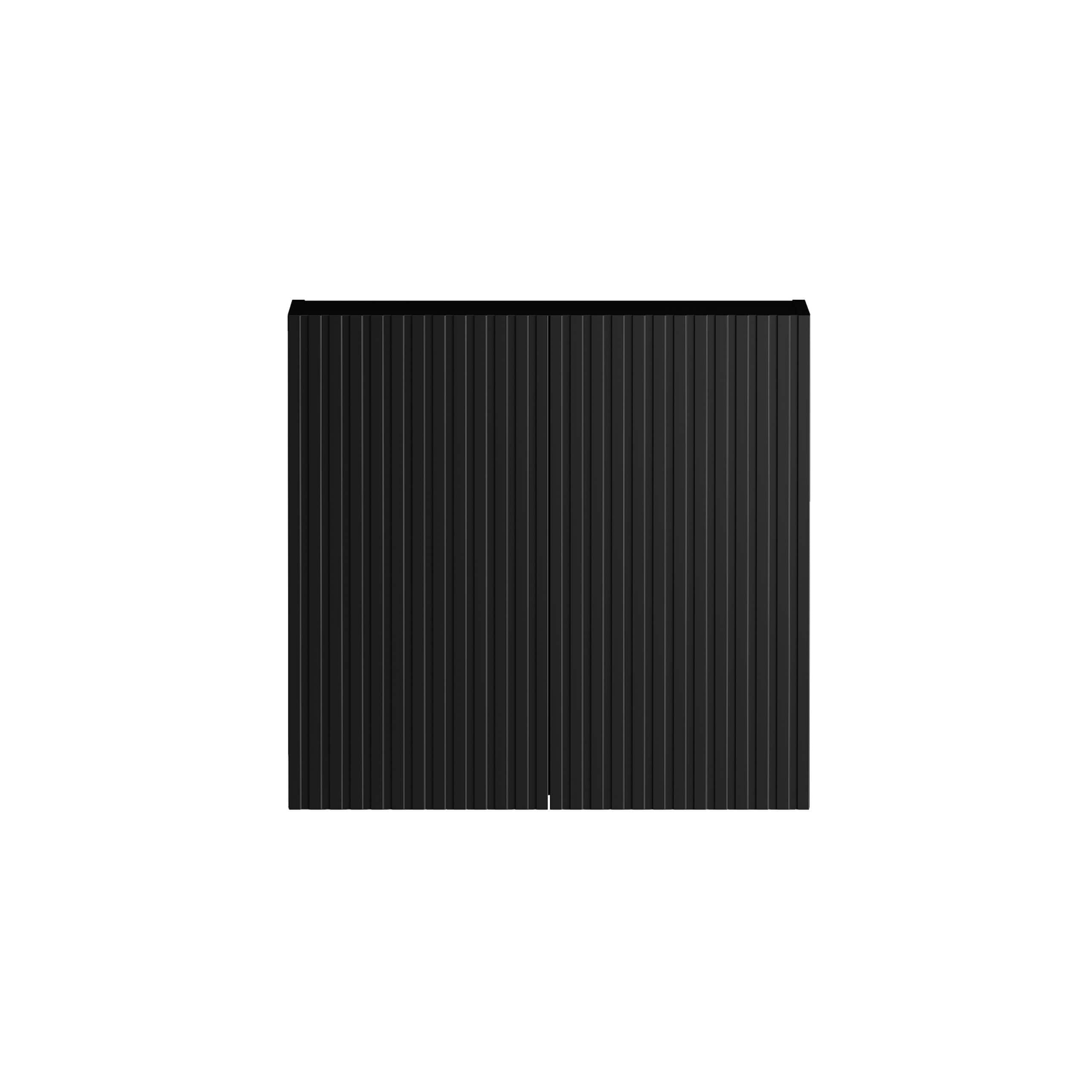 Marlo Wall Cabinet - Matte Black Finish, 630mm Wide - Perfect for Bathroom, Kitchen & Bedroom Storage Organization
