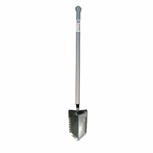 Lesche Sampson Pro Series Shovel with Ball Handle & Serrated Edge - Heavy Duty Digging Tool for Metal Detecting, Archaeology & Outdoor Treasure Hunting