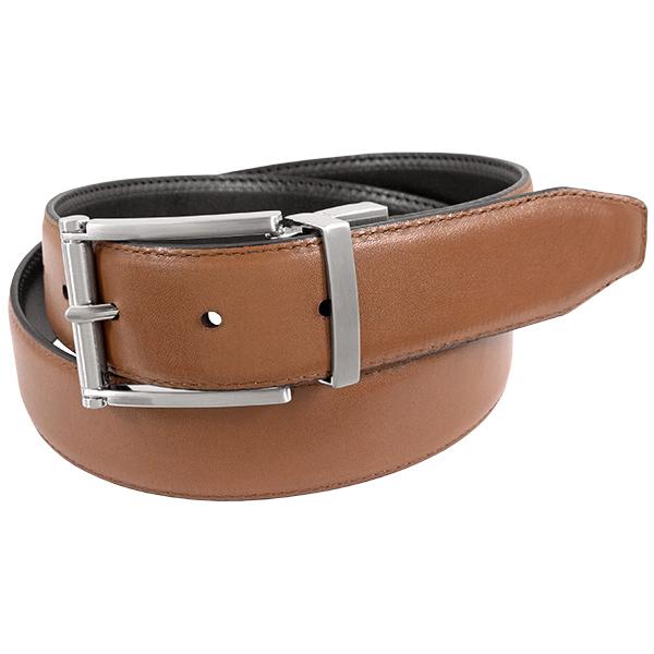 FLORSHEIM LOFTON Reversible Leather Belt for Men - Adjustable Dress & Casual Belt - Perfect for Office, Business, Wedding & Everyday Wear