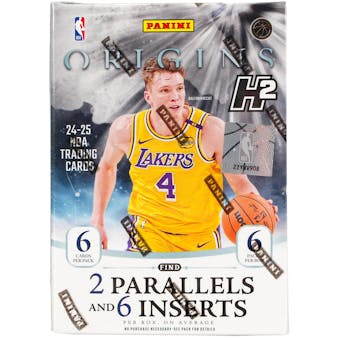 2024-2025 Panini Origins Basketball H2 Box - Premium Trading Cards for NBA Fans & Collectors - Perfect for Sports Memorabilia Collections, Gift Giving, and Investment