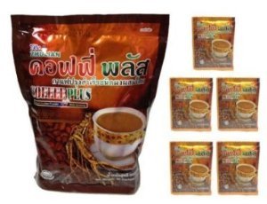 Zhulian Ginseng Instant Coffee Powder - 20g x 40 Sachets - Energy Boost & Focus - Perfect for Office, Travel & Morning Routine