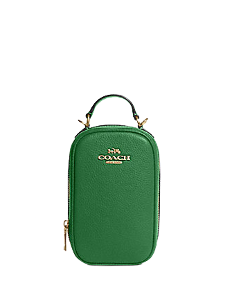 Coach Eva Phone Crossbody Bag - Stylish Leather Wallet Case for iPhone & Android - Perfect for Everyday Use, Travel, and Shopping