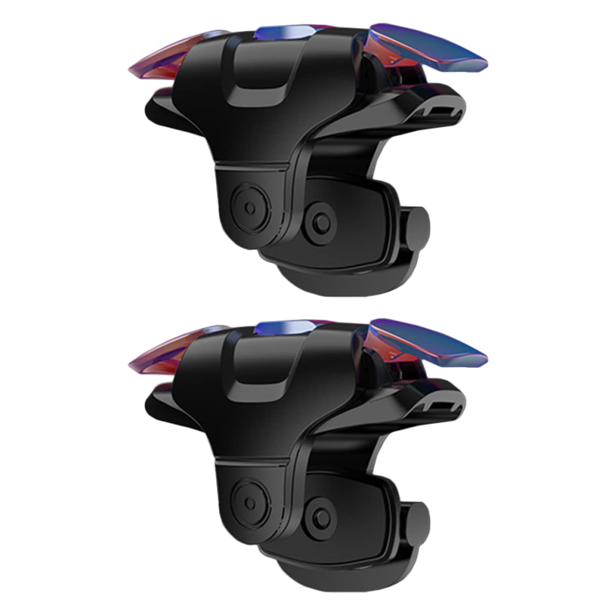 Mikikit Phone Controller Grips - 2 Pack Mobile Game Trigger Buttons & Joystick for Gaming - Black | Perfect for PUBG, Fortnite & Call of Duty Mobile