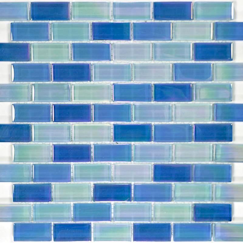 Sky Blue Glass Pool Tile 1