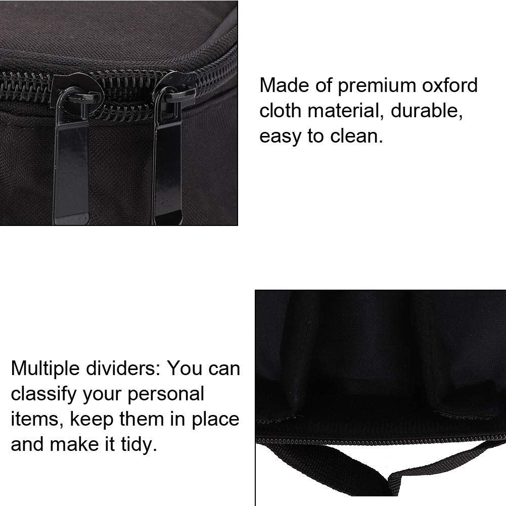 Professional Travel Makeup Train Case - Portable Cosmetic Organizer with Multiple Dividers | Storage Box for Makeup Brushes, Jewelries & Toiletries (10.6