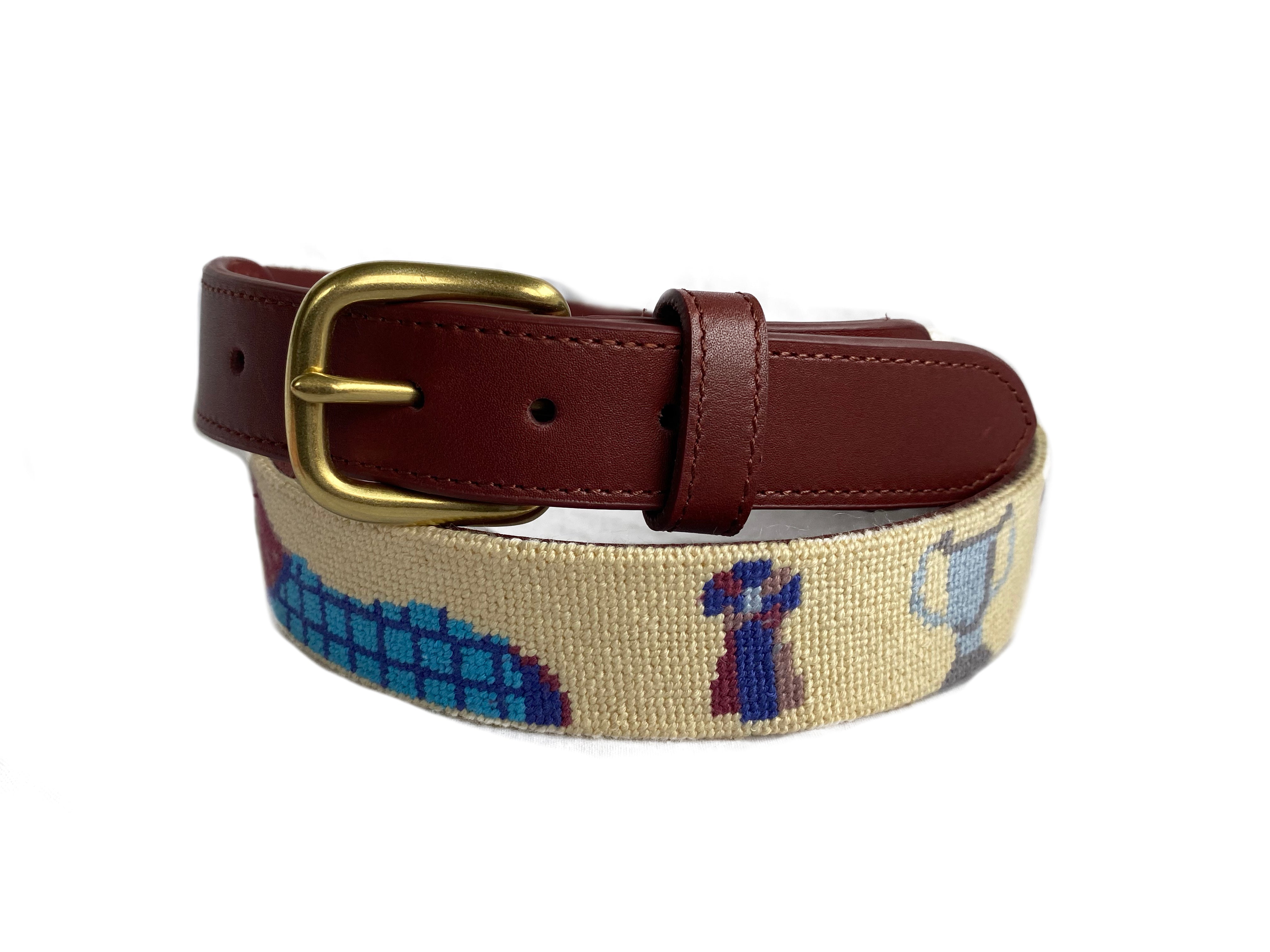 Premium Derby Horse Needlepoint Belt – Classic Equestrian Style for Men & Women | Perfect for Polo, Horse Riding & Formal Events