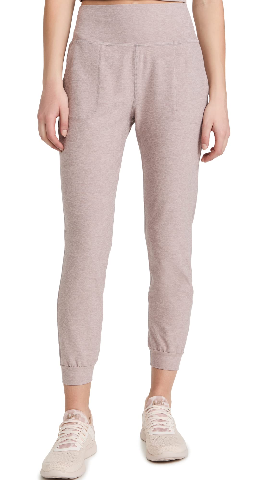 Beyond Yoga Women's Spacedye Midi Joggers - High Waisted Yoga Pants with Pockets for Lounge, Workout & Everyday Wear