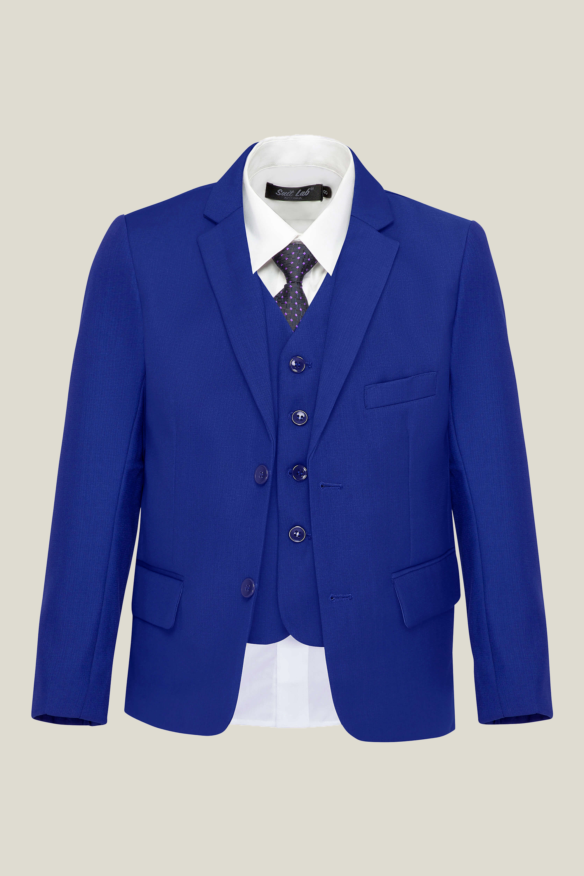 Royal Blue Boys Suit for Special Occasions - Formal Blazer & Pants Set for Weddings, Parties & School Events