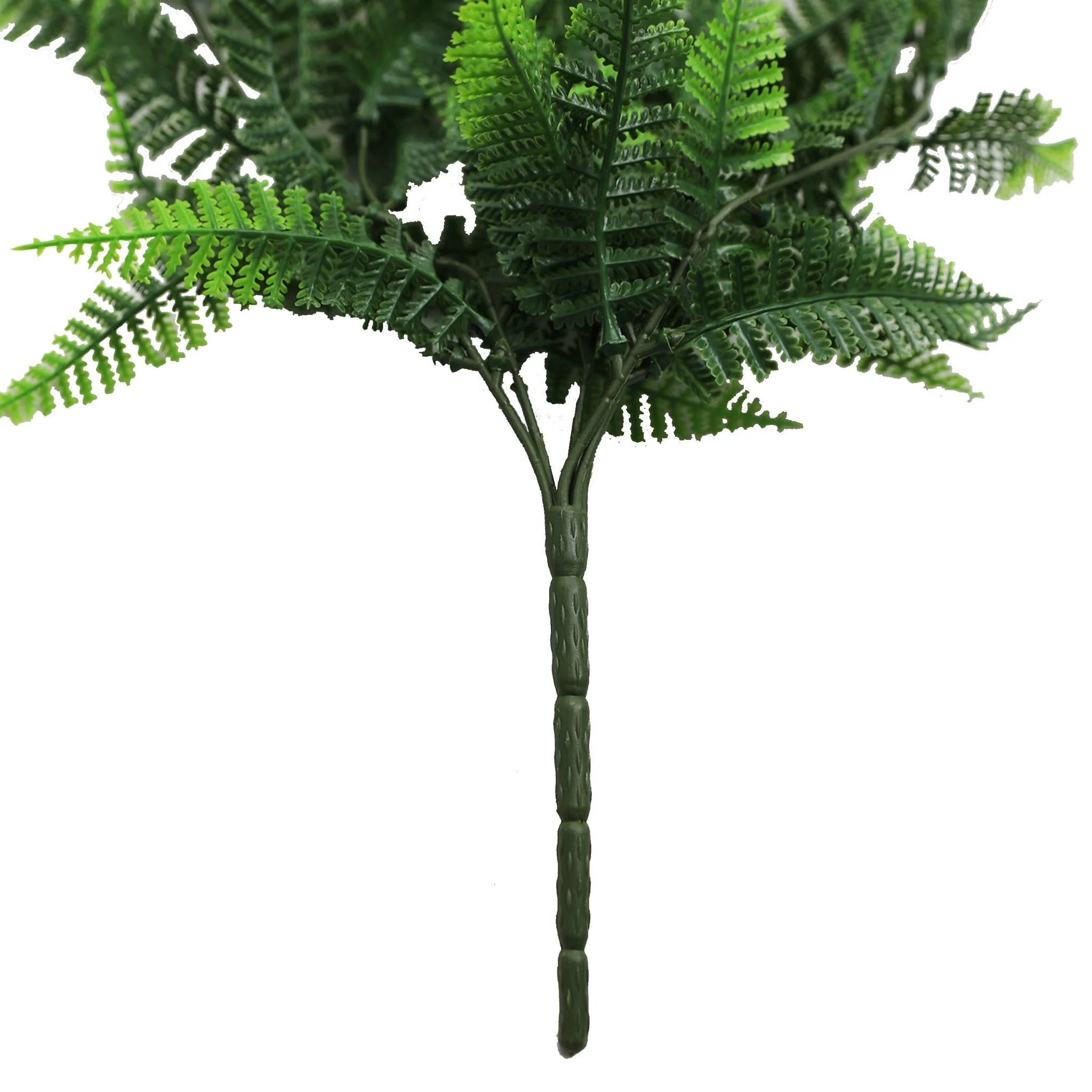 UV Resistant & Fire Rated Artificial Hanging Fern Garland - 18cm x 76cm Green Faux Plant Decor for Home, Office, Wedding & Outdoor Spaces