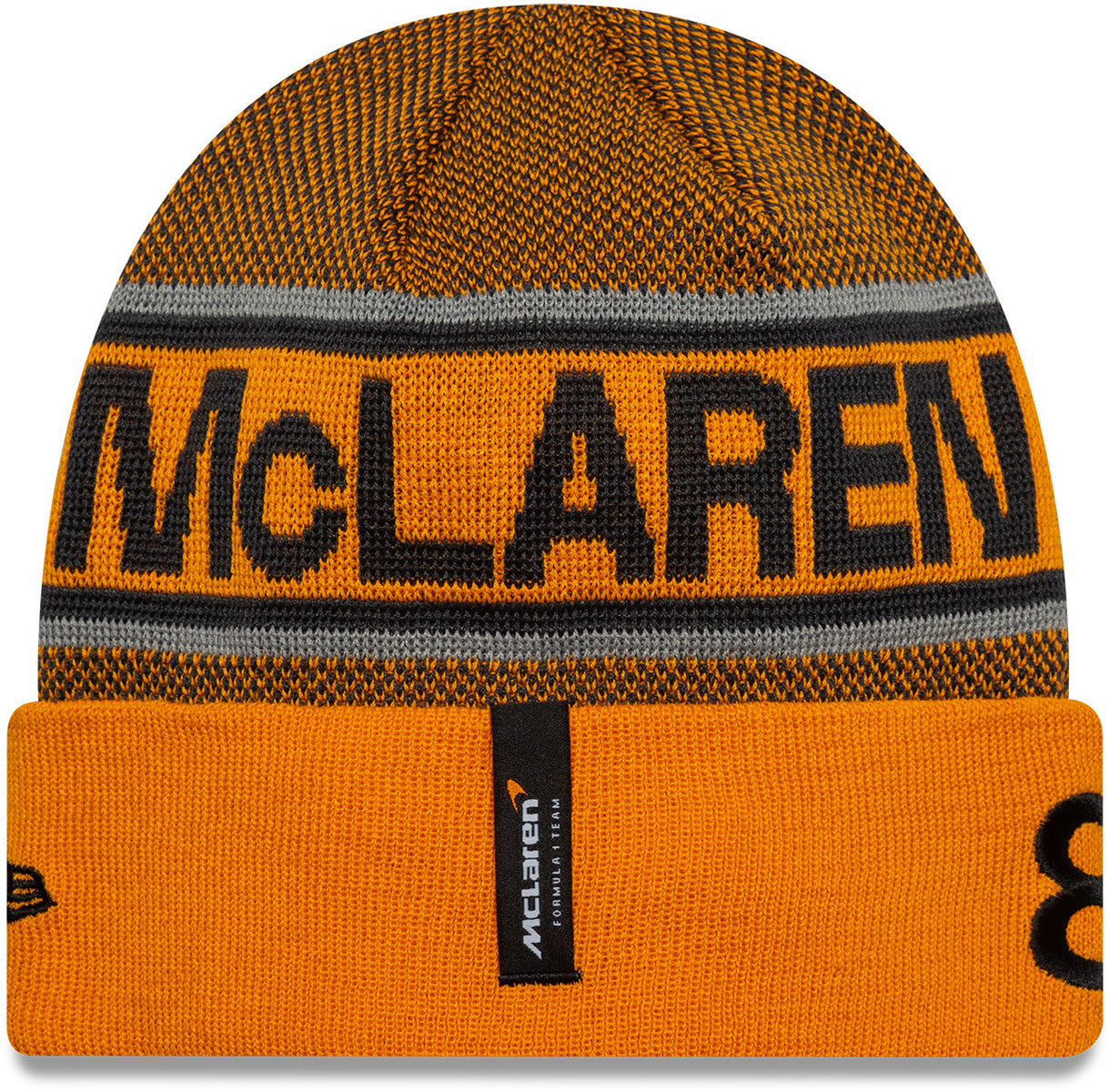 McLaren Racing New Era Oscar Piastri Cuff Knit Beanie - Official F1 Team Winter Hat for Men & Women - Perfect for Cold Weather & Motorsport Fans