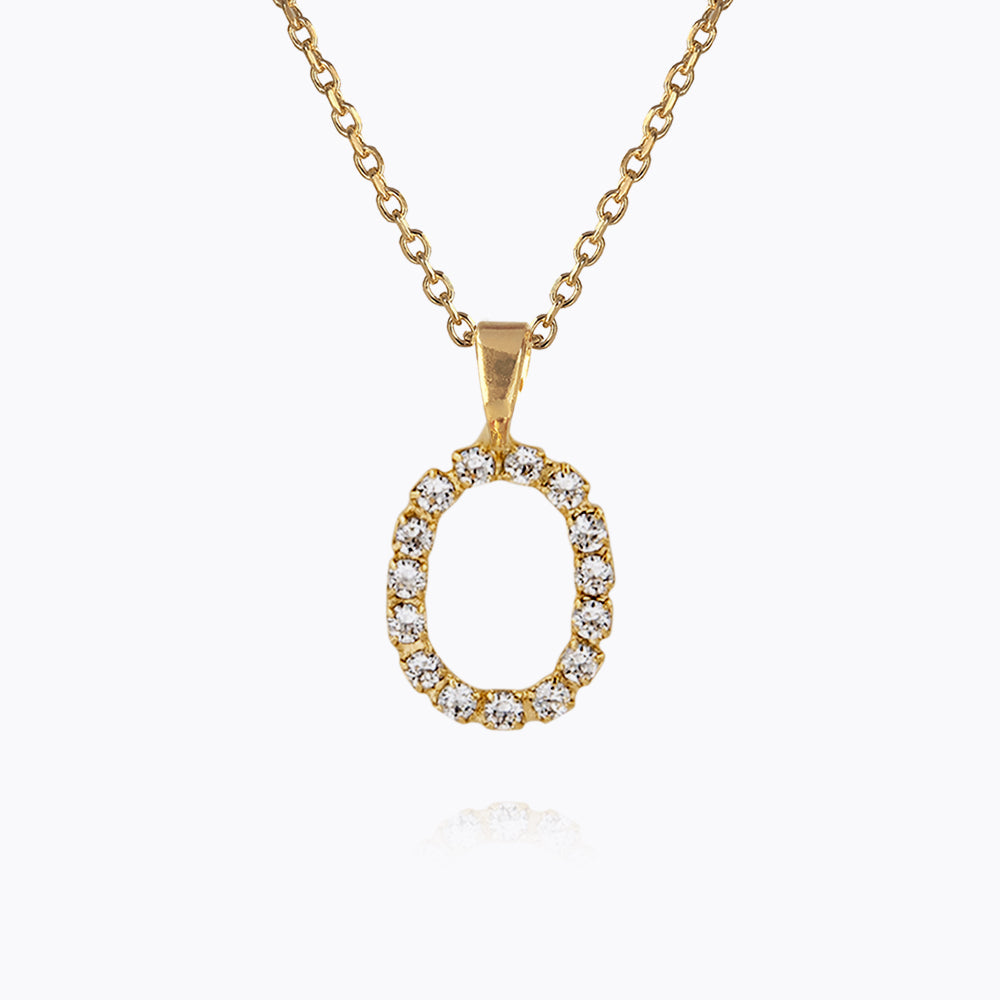 Mini Letter Necklace with Crystal Charm - Personalized Initial Pendant for Women - Perfect for Gifts, Anniversaries & Everyday Elegance