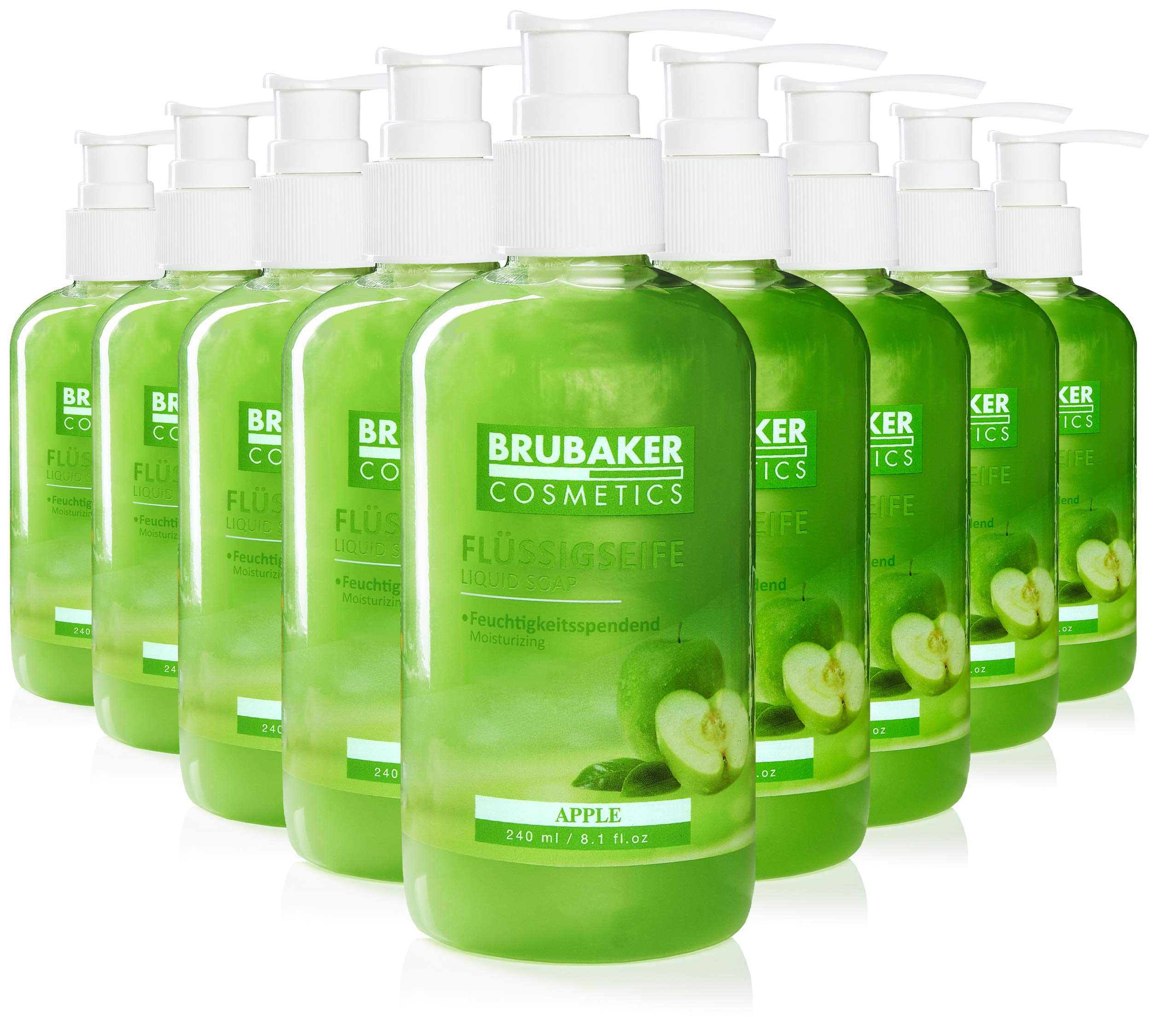 BRUBAKER Apple Liquid Hand Wash 30-Pack - Gentle Moisturizing for Clean Hands - Home & Office Use