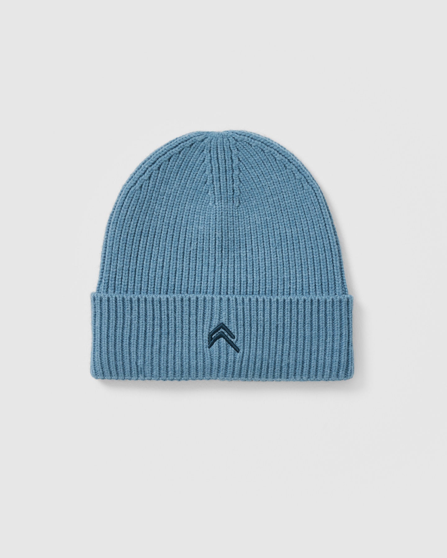 Steel Blue Ribbed Beanie - Warm Winter Knit Hat for Men & Women - Perfect for Skiing, Snowboarding & Outdoor Activities