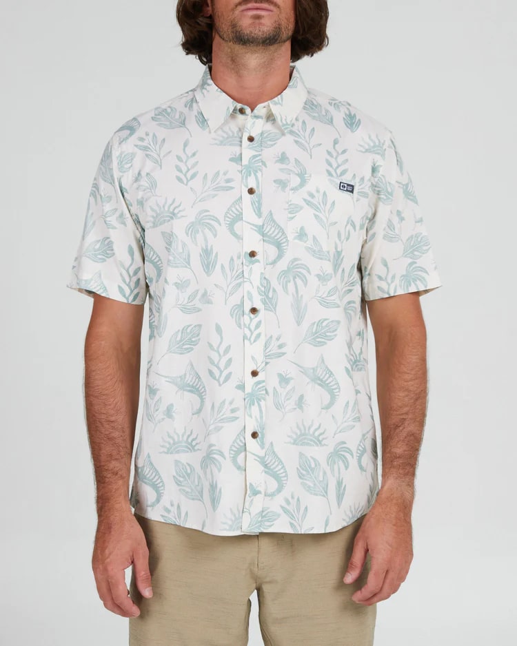 Salty Crew Broadbill Woven Shirt for Men - Comfortable Fishing & Outdoor Performance Shirt - Perfect for Boating, Hiking, and Summer Adventures