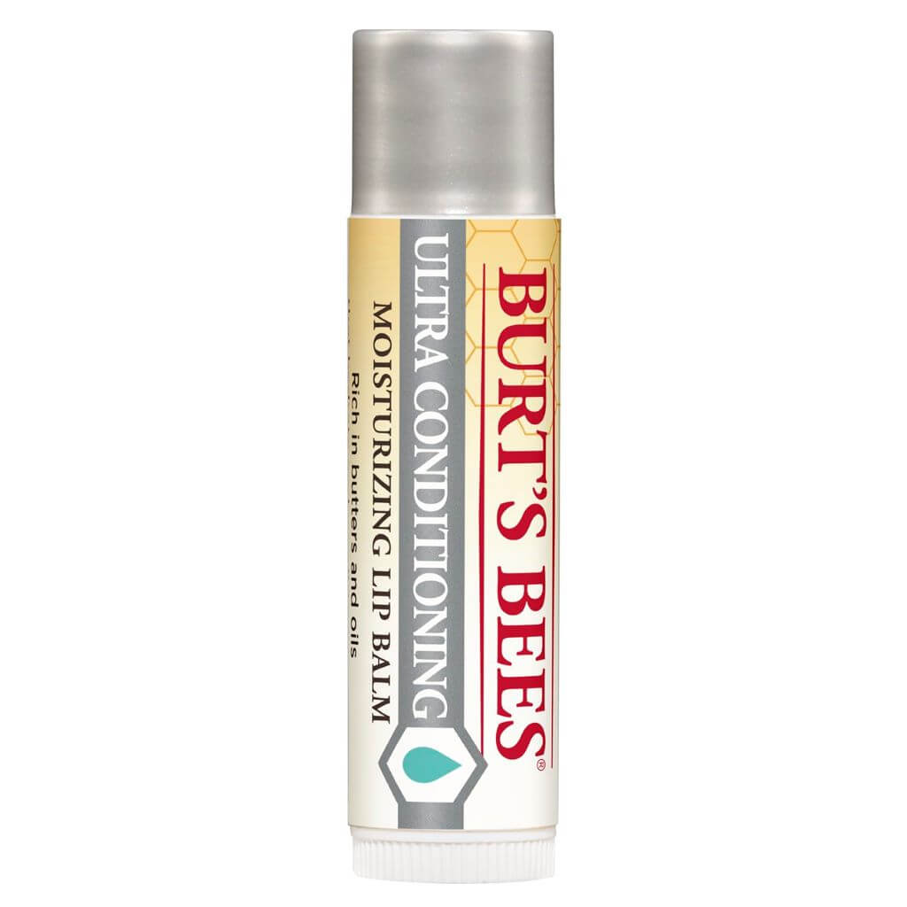 Burt's Bees Ultra Conditioning Lip Balm with Kokum Butter & Vitamin E - Moisturizing & Nourishing Lip Care for Dry, Chapped Lips - Day & Night Use, On-the-Go Hydration