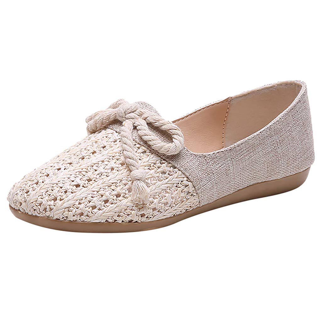 Women's Fashion Knit Loafers - Breathable Hollow Out Casual Sneakers for Ladies | Comfortable Slip-On Shoes for Walking, Work & Everyday Wear