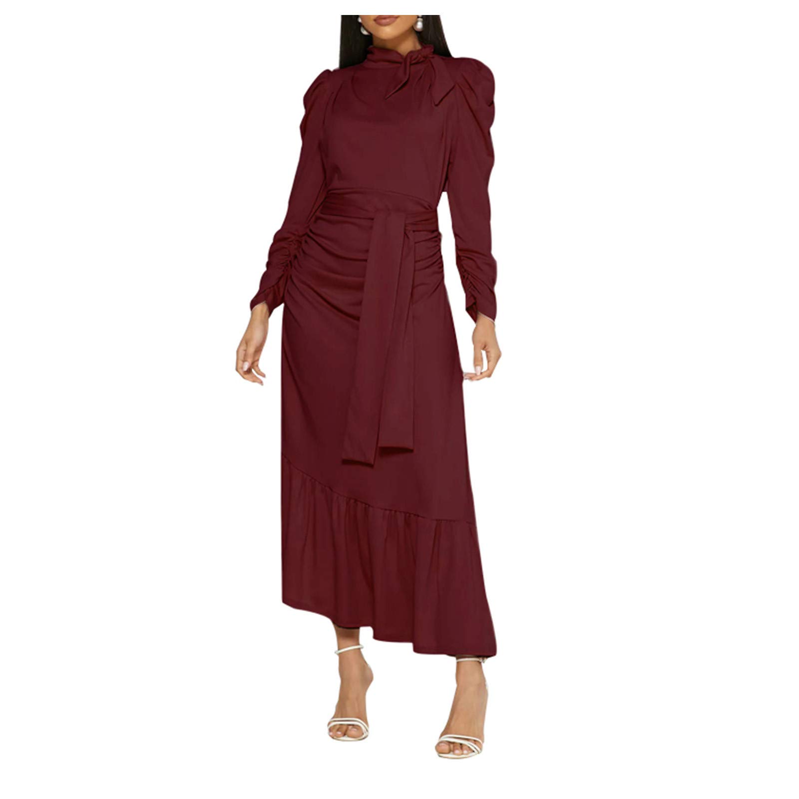 Sexy Deep V-Neck Easter Dress for Women - High Waist Modest Cocktail Dress, Trendy T-Shirt Style Top for Party, Church & Spring Celebrations