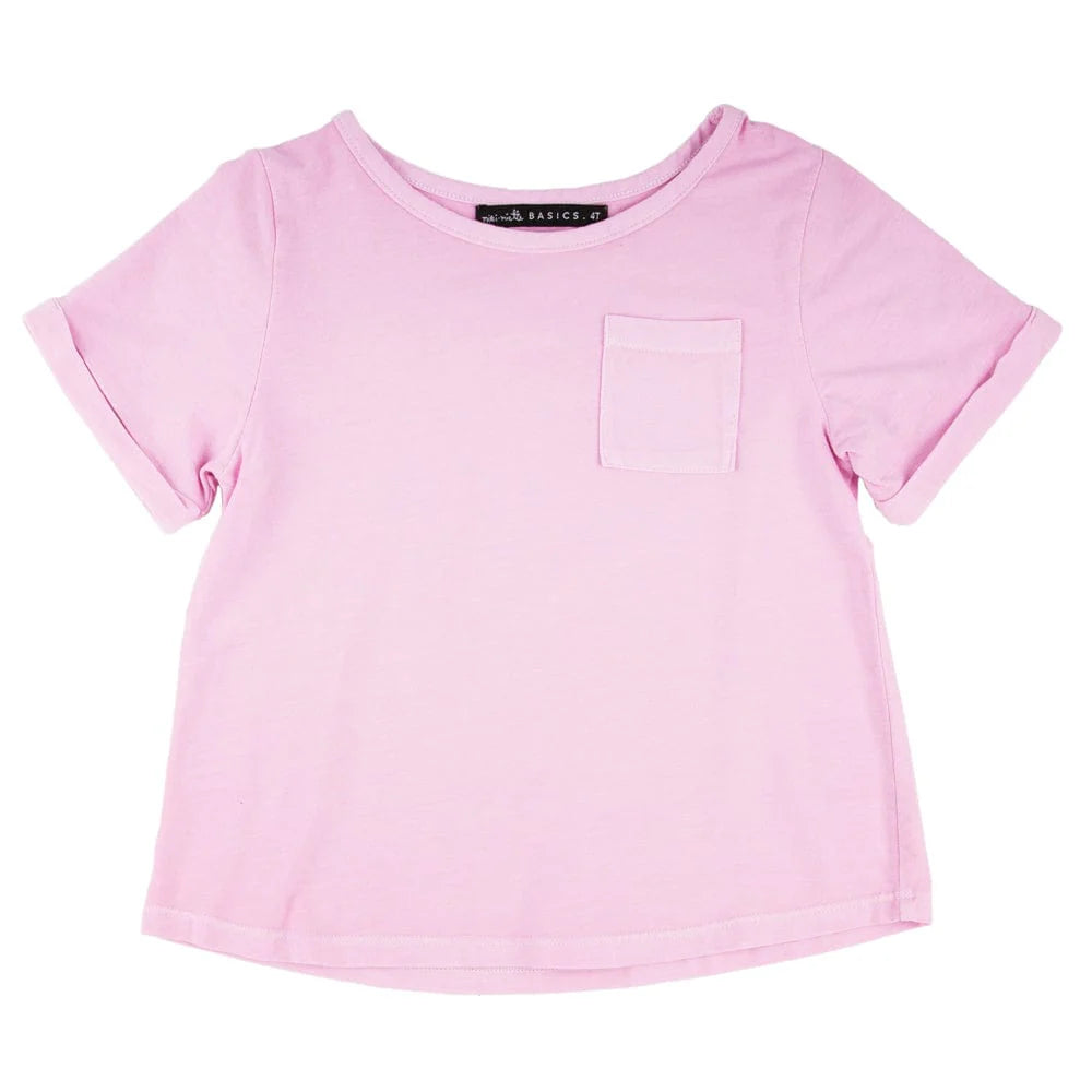 Miki Miette Birdie Short Sleeve T-Shirt for Women - Soft Lavender Cotton Tee - Casual Summer Top for Outdoors & Daily Wear