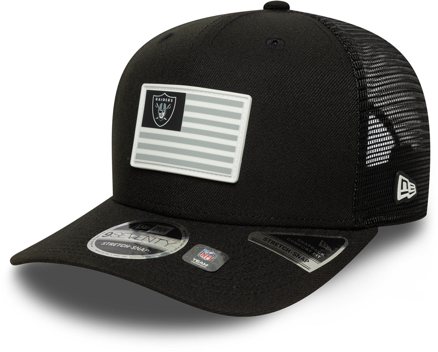 Las Vegas Raiders New Era 9Seventy Stretch Snapback NFL Team Cap - Official Licensed Adjustable Hat for Football Fans & Game Day Outfits