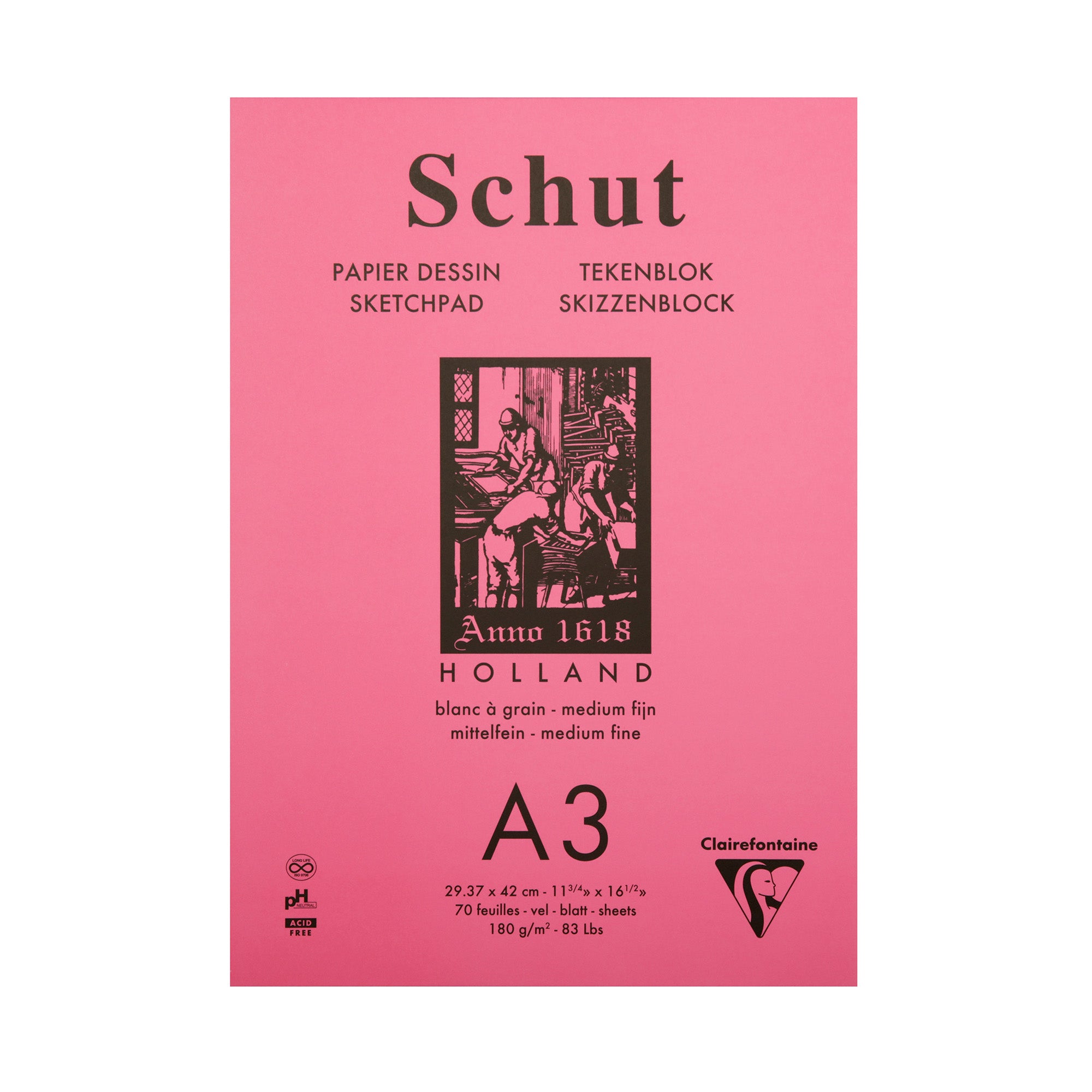 Premium A3 Drawing Paper Pad - 60 Sheets, 120 GSM, Acid-Free for Sketching, Painting & Art Projects - Ideal for Artists, Students & Professionals