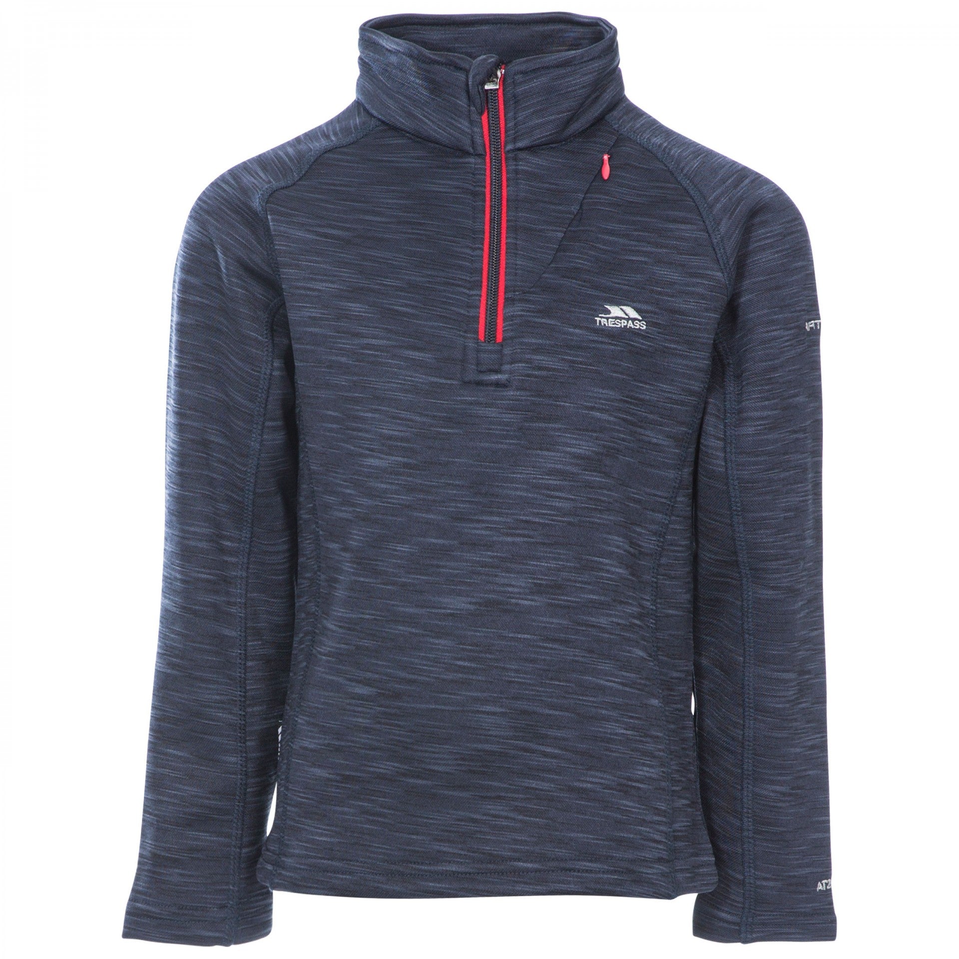 Trespass Edvin Boys Fleece Jacket - Navy Marl - Warm & Cozy Winter Outerwear for Kids - Perfect for Outdoor Play, School & Casual Wear