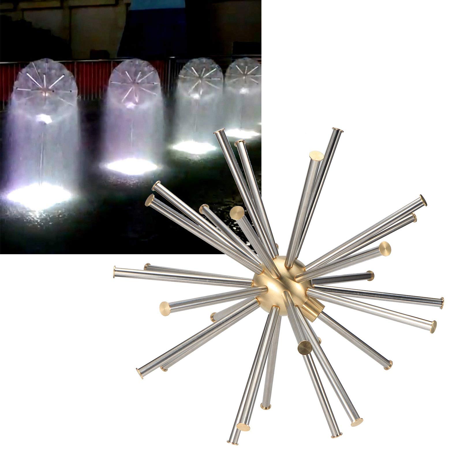 01 Pond Sprinkler Head - Brass Water Spray Nozzle with Internal Thread for Garden Fountain, Lawn & Backyard Irrigation System | Perfect for Park Landscaping, Yard Watering & Decorative Water Features