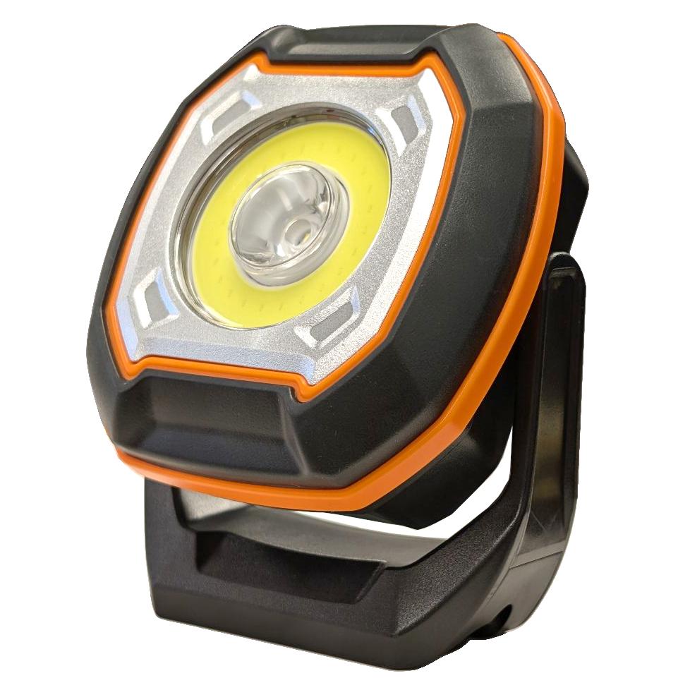 WEN GNA800L Rechargeable Magnetic LED Work Light with 5000mAh Lithium-Ion Power Bank - Portable Job Site Lighting for Construction, Camping & Emergency Use