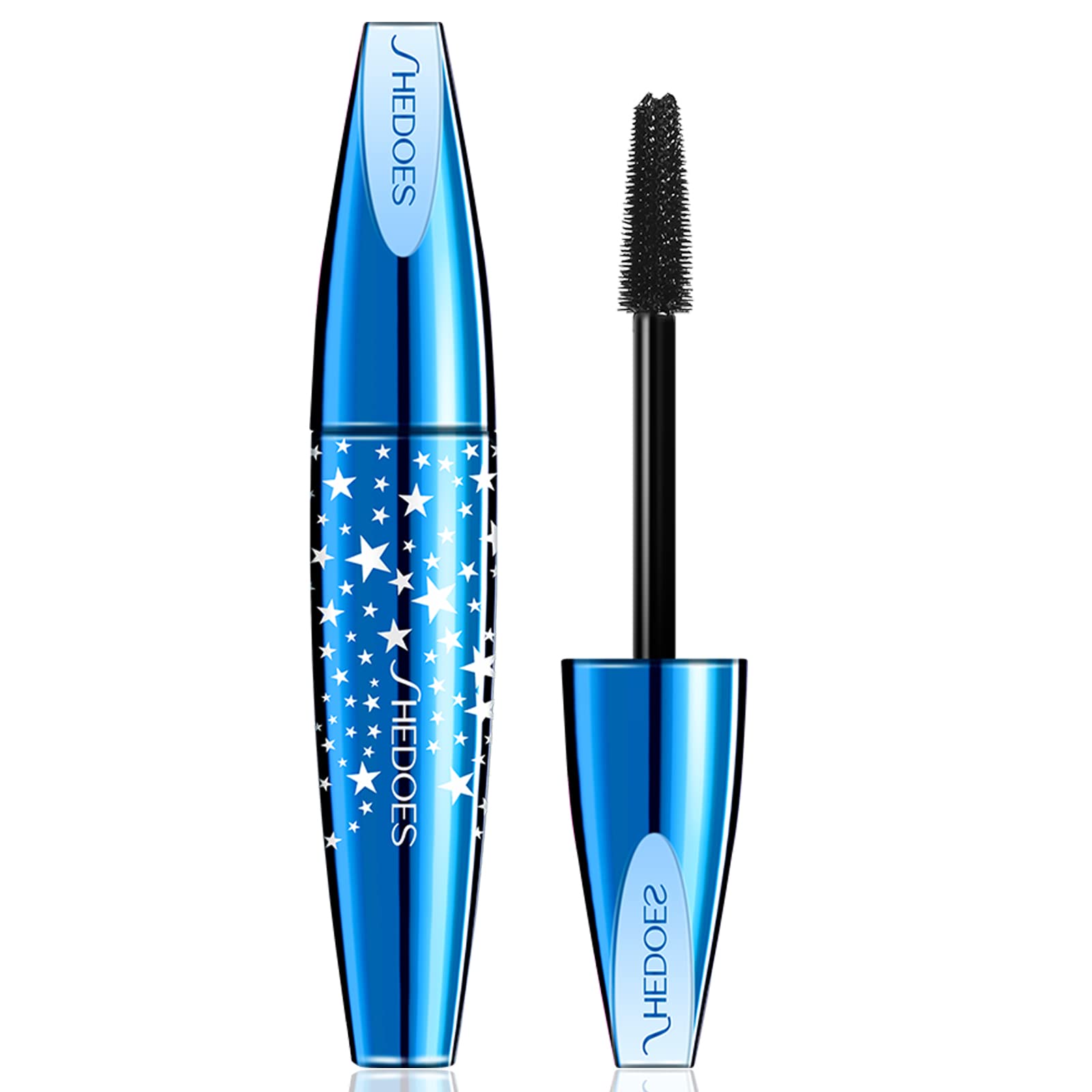 5X Lengthening & Volumizing Waterproof Mascara with Bamboo Extract - Black, Non-Clumping, Smudge-Proof, Long Lasting All Day, Hypoallergenic (1 Pack) | Perfect for Everyday Wear, Special Occasions & Sensitive Eyes