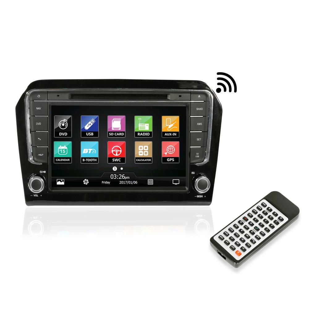 2013 Volkswagen Jetta Car Stereo Replacement - Double DIN Radio with Bluetooth, USB, AUX - Upgrade Your Car Audio System for Commuting & Road Trips