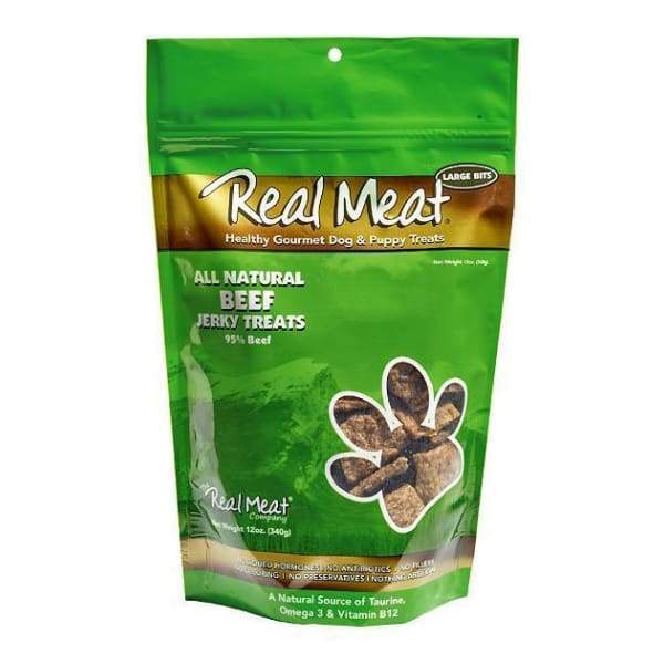 Premium All-Natural Beef Jerky Dog Treats - 4oz Grain-Free, High-Protein Snacks for Training & Rewards | Perfect for Active Dogs & Outdoor Adventures
