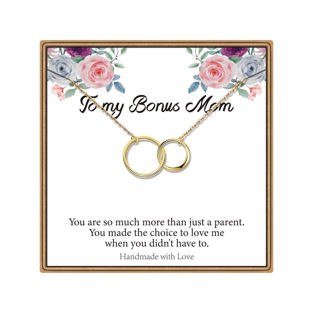 Dainty Infinity Circle Cross Necklace for Women & Girls - Religious Gifts for New Mom, Granddaughter, Best Friend, Bridesmaid, Sister, Cousin, Aunt - Perfect for Birthday, Anniversary, Graduation & Everyday Wear
