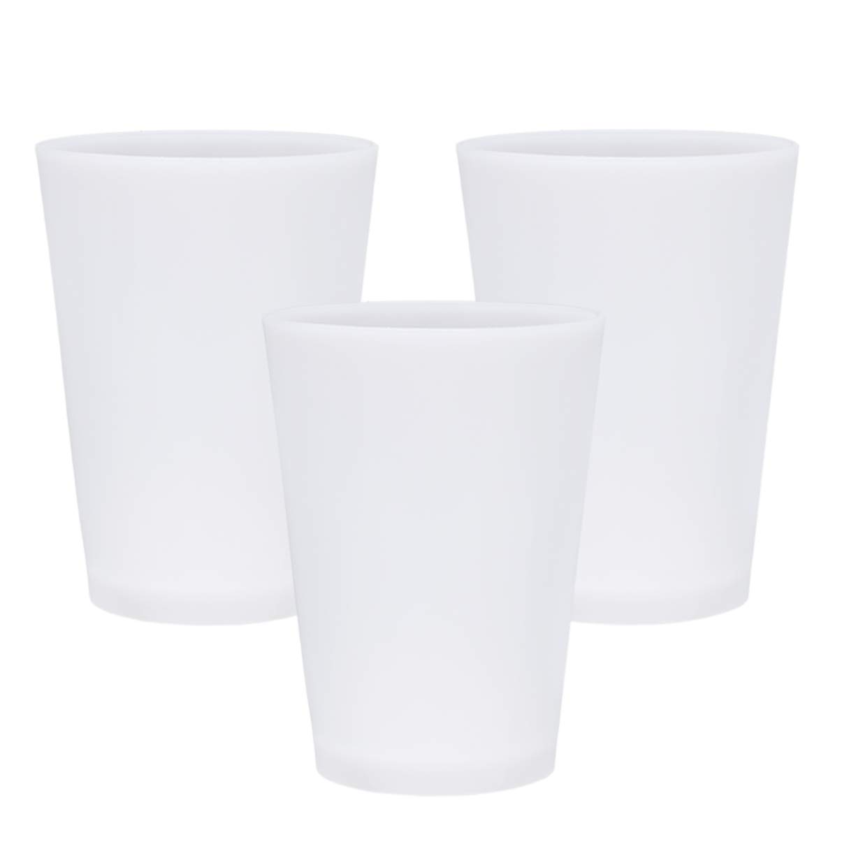 3pcs Light Up Glow Cups - Flashing LED Party Cups for Halloween, Christmas & Night Club Events - Glow in The Dark Drinkware (Random Colors) - Perfect for Cocktails, Raves & Themed Parties