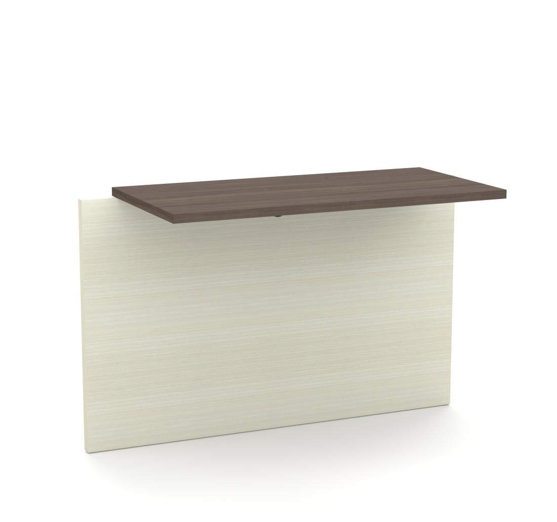 Bestar Prestige+ Desk Bridge - 40W White Chocolate/Antigua Finish - Modern Home Office Desk Organizer for Workspace & Study Room