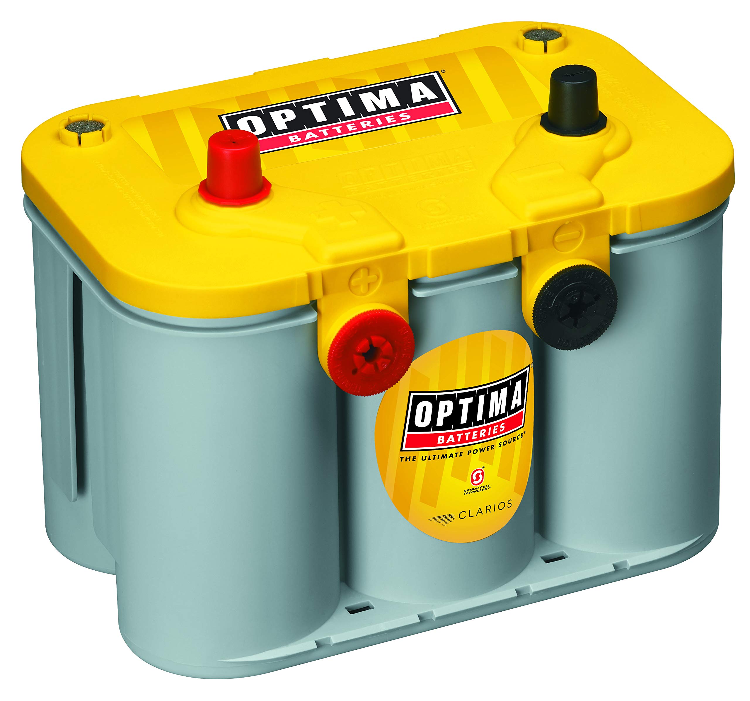 Optima Batteries OPT8014-045 D34/78 YellowTop Dual Purpose Car Battery - High Performance for Cars, Trucks & Marine Vehicles - Perfect for Off-Roading, Boating & Extreme Weather Conditions