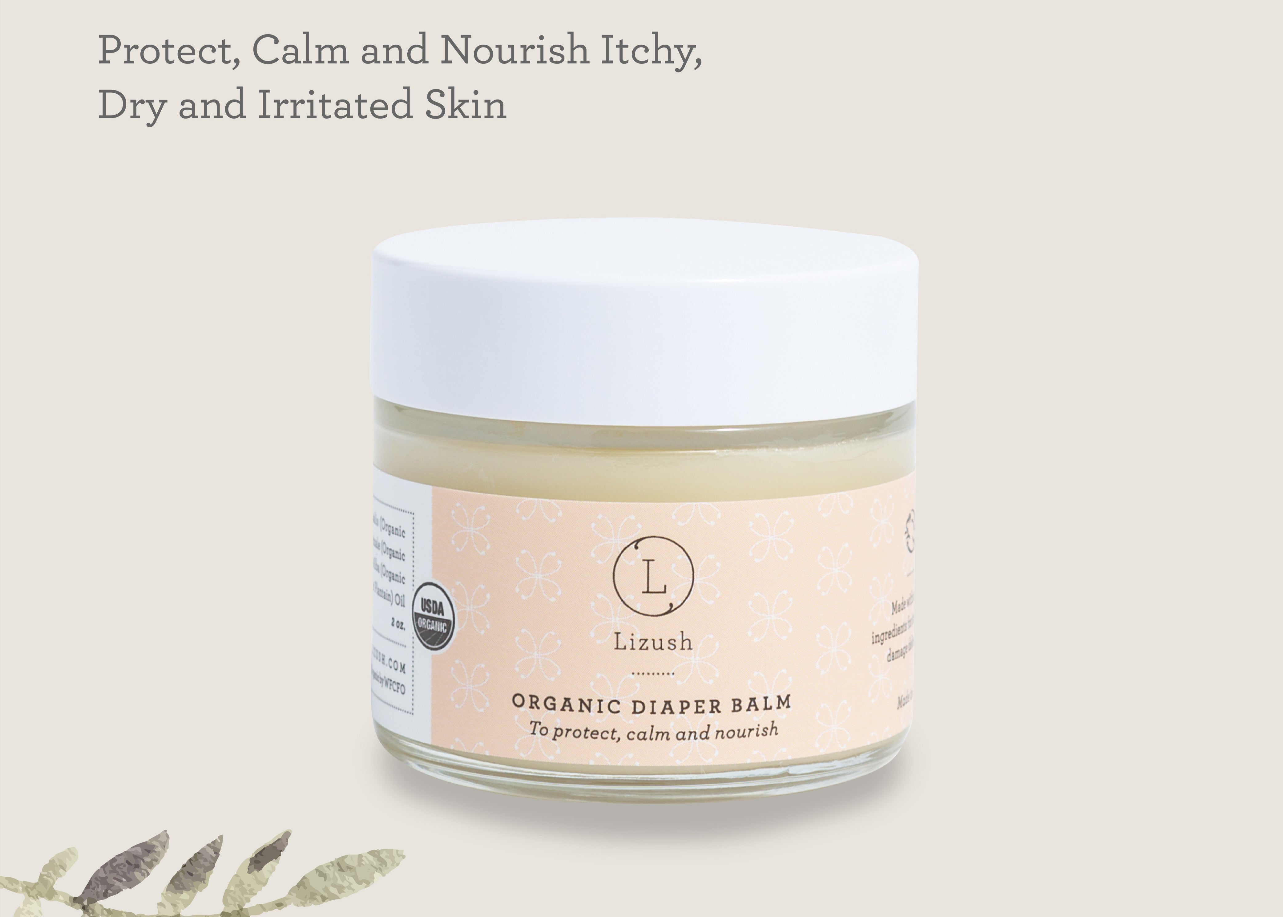 Organic Diaper Balm for Babies - Soothing, Protective & Nourishing Skin Care | Perfect for Diaper Rash Prevention & Sensitive Skin Relief