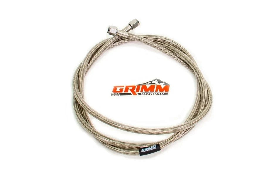 Grimm Offroad 80-Inch Stainless Steel Braided Air Hose - Heavy Duty, Flexible & Durable for Offroad Vehicles, ATVs, and Air Compressors - Perfect for Off-Roading, Garage, and Workshop Use