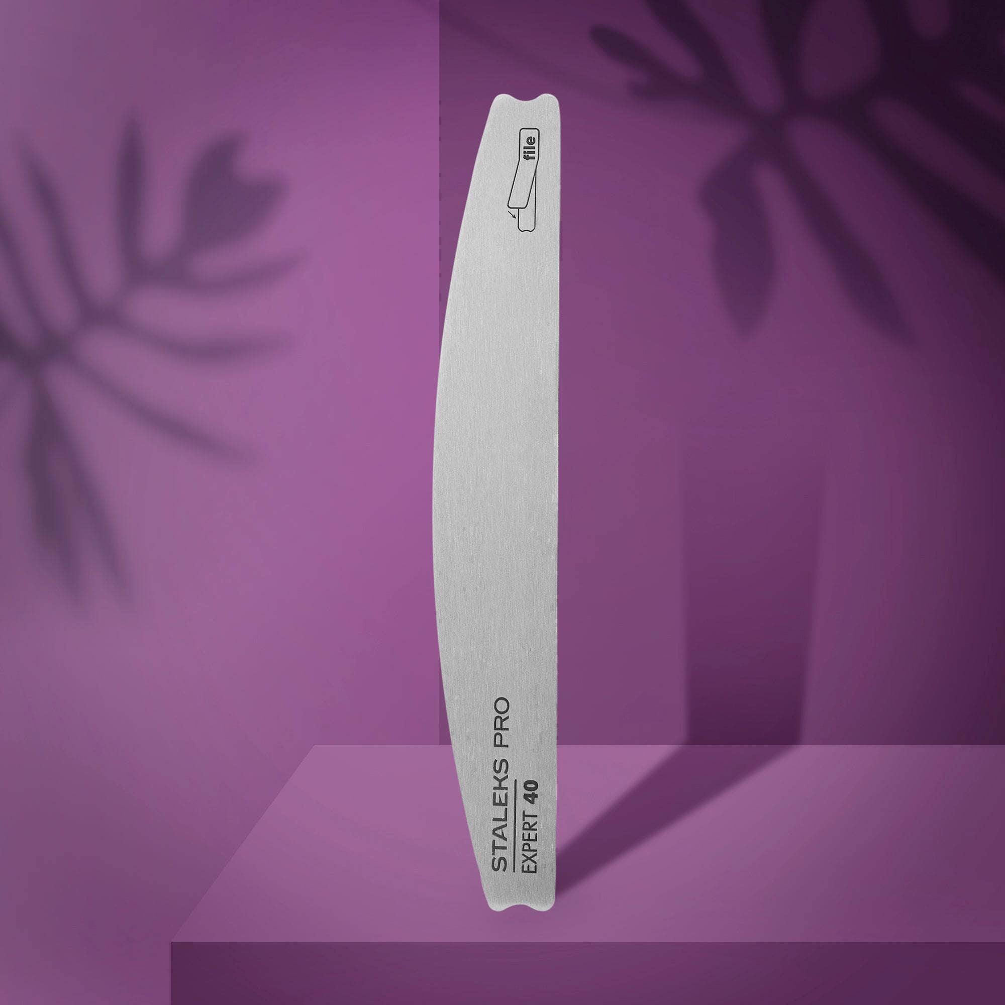 Staleks EXPERT 40 Metal Base for Crescent Nail File - Professional Nail Art Tool for Manicure & Pedicure at Home or Salon