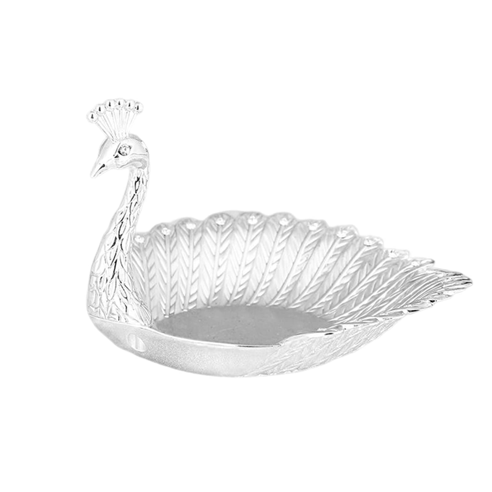 Elegant Swan-Shaped Fruit Plate - Alloy Snack Candy Dish for Home, Hotel & Bar Decor - Durable Serving Tray for Parties, Weddings & Gift Giving