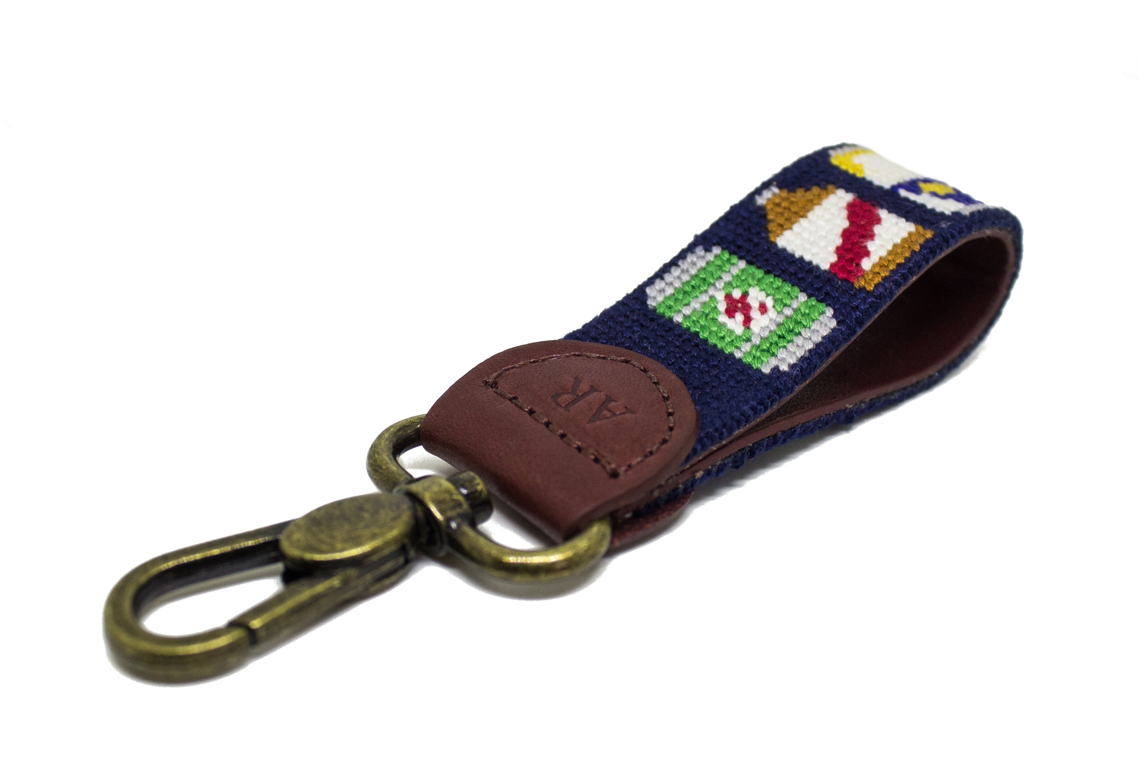 BEER BOTTLE Needlepoint Keychain - Handmade Bottle Opener Key Fob for Beer Lovers - Perfect for Gifts, Home Bar Accessories & Craft Beer Enthusiasts