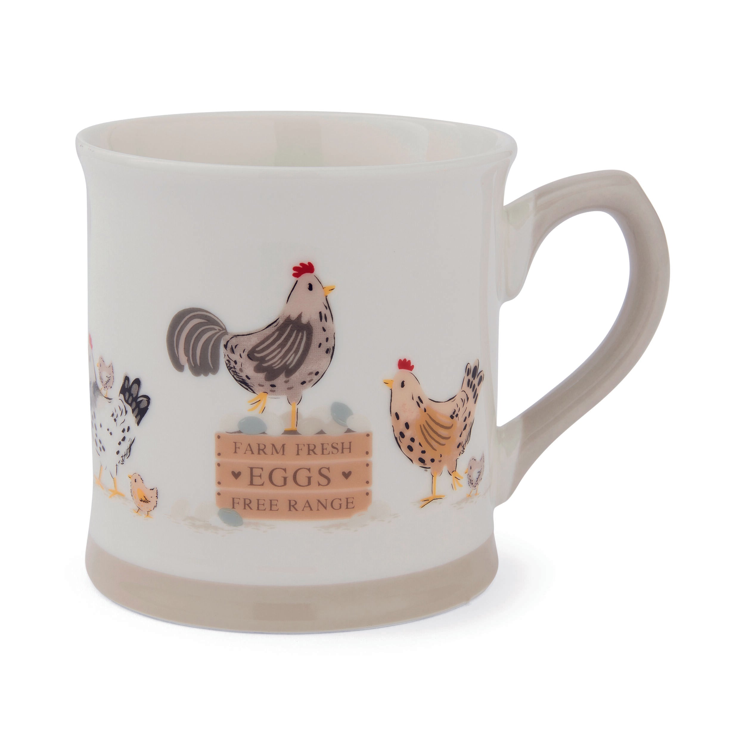 Hen House Lane 16oz Beer Tankard Mug - Classic Pub Style Drinking Cup for Beer, Ale & Cider - Perfect for Home Bars, Parties & Gifts