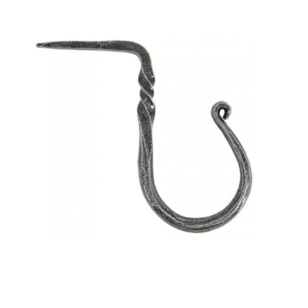 Premium Pewter Cup Hooks - Heavy Duty Coat Hooks for Kitchen, Bathroom & Garage Organization - Rust-Resistant Wall Hooks for Hanging Mugs, Towels & Tools
